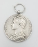 Medalie veche din argint - Ministerul comertului Franta 1923, Europa