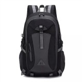 Rucsac multifunctional, outdoor, 40L, impermeabil, poliester, ergonomic, cu 3 compartimente, 50 x 31 x 23 cm, negru, Dactylion