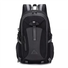 Rucsac multifunctional, outdoor, 40L, impermeabil, poliester, ergonomic, cu 3 compartimente, 50 x 31 x 23 cm, negru