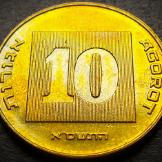 Moneda EXOTICA 10 AGOROT - ISRAEL, anul 2001 *cod 3692 = UNC