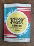 Tehnologia culinara si tehnica servirii - A. Chirvasuta / R4P4F, Alta editura