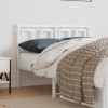 VidaXL Tăblie de pat metalică, alb, 120 cm 374321