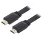 Cablu HDMI 2.0 Plat 1m Negru