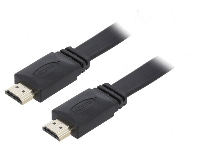 Cablu HDMI 2.0 Plat 1m Negru