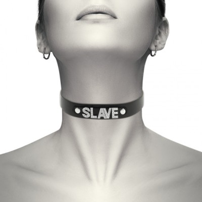 COQUETTE CHIC DESIRE - SLAVE VEGAN LEATHER CHOKER foto