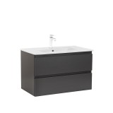 Dulap inferior Vario Forte 80 cu lavoar antracit-antracit