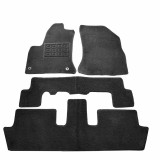 Covorase mocheta Citroen C4 Picasso I 7 locuri, 02/2007-2011, Negre, set de 4 Buc., Rapid