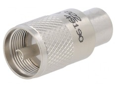 Mufa UHF PL-259 Tata Lipire Cablu PTFE Argintat foto
