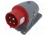 Conector alimentare AC, IEC 60309, IP44, 16A, 460V, 4 pini, AMPHENOL - 2CMA193302R1000