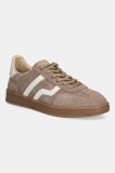 Gant sneakers din piele &icirc;ntoarsă Cuzima culoarea maro, 31533042