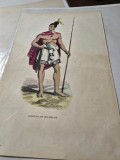 Cromografie germana capetenie maori din Noua Zeelanda sfarsit de secol al XIX-lea / inceput de secol al XX-lea