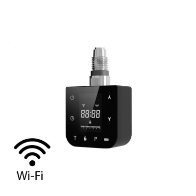 Wifi-s fűtőpatron t&amp;ouml;r&amp;ouml;lk&amp;ouml;zősz&amp;aacute;r&amp;iacute;t&amp;oacute; radi&amp;aacute;torhoz digit&amp;aacute;lis hőfokszab&amp;aacute;lyoz&amp;oacute;val 400W fekete foto