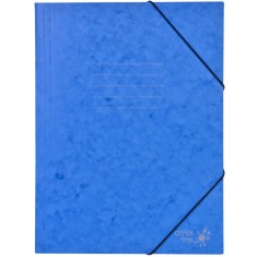 Mapă Carton, Office Style, Dimensiune 25.5x34.5 cm, Elastic, Albastră
