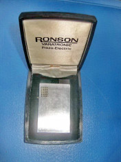 5310-Bricheta Ronson Varatronic Germany electronica, stare buna metal argintat. foto