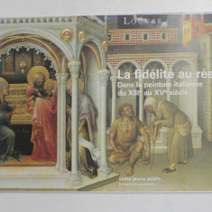 LA FIDELITE AU REEL DANS LA PEINTURE ITALIENNE DU XIII e au XV e SIECLE par MANON POTVIN , 2000
