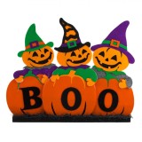 Decoratiune Halloween, Model Dovleci &quot;BOO&quot;, Spuma, Multicolor, 55x45 cm, Oem