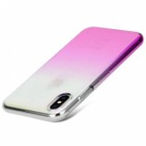 Husa iPhone XS Max MyStyle Crystal Chameleon, Gradient Roz, Protectie Anti-soc, PC Hard