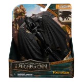 CUM SA ITI DRESEZI DRAGONUL FIGURINA DRAGON TOOTHLESS CU ARIPI MOBILE 20CM