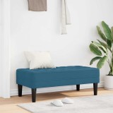 VidaXL Bancă Albastră 113x57x39 cm Catifea