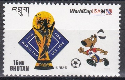 Bhutan 1994 - Cupa Mondială de fotbal - SUA, MNH foto
