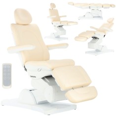 Scaun cosmetic electric pentru salonul de cosmetica pedicure reglare 5 cilindrilor Caleb foto
