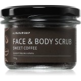 Almara Soap Face &amp; Body Scrub exfoliant din zahar corp si fata cu parfum Sweet Coffee 110 g