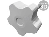 Buton de Reglare Filet M8 Capac Gri 50mm