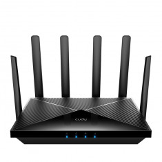 Router Wireless AX1800 Dual Band Wi-Fi 6, 4G Dual SIM, 6 antene externe, Gigabit, LT18 Cudy
