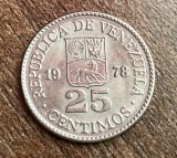 C50 - Moneda foarte veche - Venezuela - 25 centimos - 1978