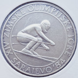 346 Iugoslavia Yugoslavia 500 Dinara 1982 Olympics 1984 Skiing km 92 argint, Europa