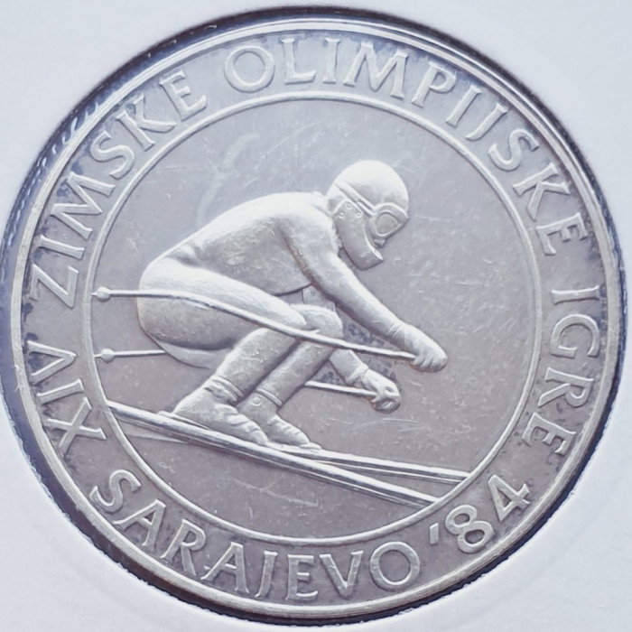 346 Iugoslavia Yugoslavia 500 Dinara 1982 Olympics 1984 Skiing km 92 argint