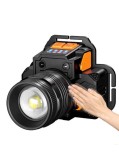 Lanterna Frontală pentru Cap, ABS/Aliaj aluminiu, Zoom, Indicator Baterie, USB, Re&icirc;ncărcabilă, Multicolor