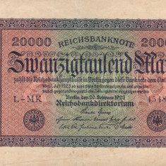 GERMANIA 20.000 marci 1923 VF!!!