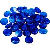 Cumpara ieftin Pietre decorative de sticla albastru inchis , 300 grame