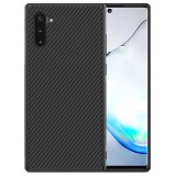 Husa pentru Samsung Galaxy Note 10 Plus, Perfect Fit, cu insertii de carbon, negru