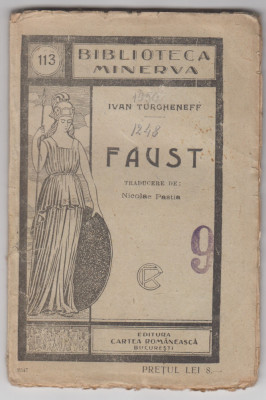 myh 620 - Biblioteca Minerva - 113 - Faust - Ivan Turgheneff foto