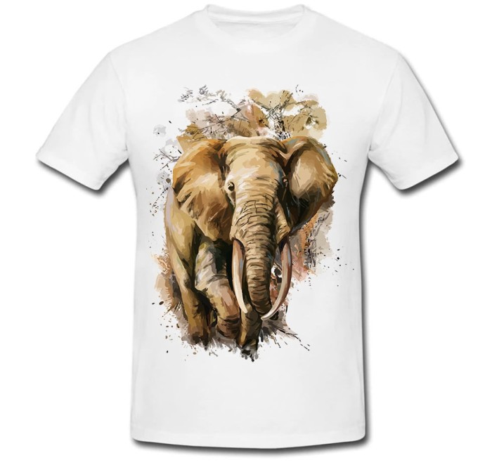 Tricou &quot; Vector colorful elephant &quot;