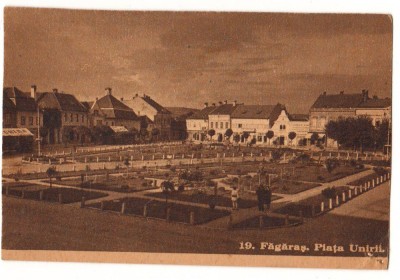 CPI B14220 CARTE POSTALA - FAGARAS. PIATA UNIRII, RPR foto