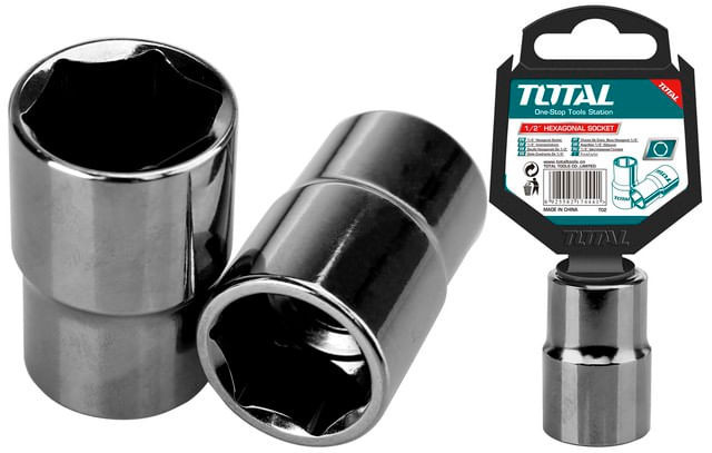 TOTAL - CHEIE TUBULARA - 1/2&quot;, 16MM (INDUSTRIAL) PowerTool TopQuality