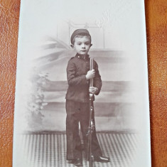 Fotografie tip Carte Postala din Spania, baietel, perioada interbelica, necirculata
