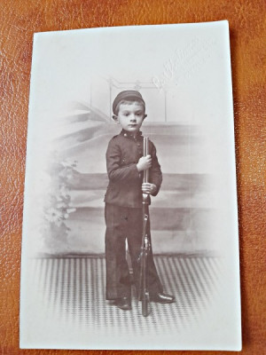 Fotografie tip Carte Postala din Spania, baietel, perioada interbelica, necirculata foto
