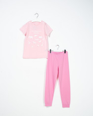 Pijamale din bumbac cu imprimeu pentru fete 22MUR53006 foto