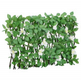 vidaXL Spalier cu iederă artificială, extensibil, verde, 180x30 cm
