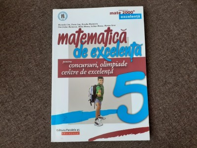 MATEMATICA DE EXCELENTA CLASA A VII A DORIN LINTT 2019 foto