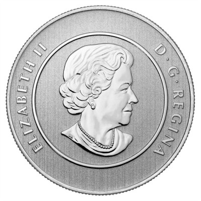 Monedă 20 dolari canadieni 2014 argint 99.99% UNC foto