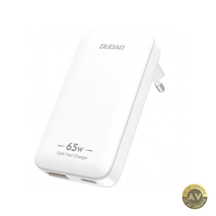 Incarcator Retea Dudao A65Q Travel 65W 3.25A 1 x USB-A - 1 x USB-C Alb