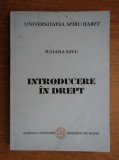 Iuliana Savu - Introducere in drept