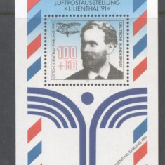 Germany Bundes 1991 Otto Lilienthal perf. sheet Mi.B24 MNH DA.162