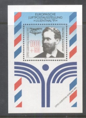 Germany Bundes 1991 Otto Lilienthal perf. sheet Mi.B24 MNH DA.162 foto