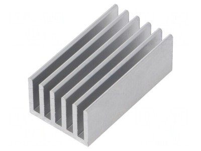 Radiator Aluminiu Extrudat cu Aripioare 37,5mm x 21mm foto